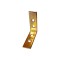 Coltar metalic, 45 x 45 x 15 mm, 50 buc / set