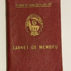 Carnet de membru UTC (1966) - Partidul Comunist Român