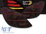 Set de stopuri LED de tuning potrivit pentru Mercedes C-Class W205 sedan 2014-2021, baza rosu-negru, cu semnalizator dinamic, stanga si dreapta Perfor