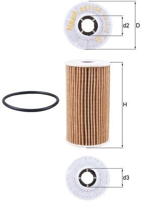 MAHLE OX 1138D Filtru ulei foto