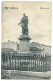 3421 - TARGU-MURES, statue, Romania - old postcard, CENSOR - used - 1917, Circulata, Printata