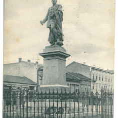 3421 - TARGU-MURES, statue, Romania - old postcard, CENSOR - used - 1917