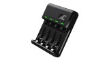 &Icirc;ncărcător de baterii Green Cell GC VitalCharger Ni-MH AA și AAA cu portal Micro USB și USB-C