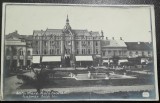 Carte postala, Satu Mare, piata Bratianu, 1929