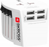 Adaptor priza universal Skross cu 4 porturi USB, 1.302961