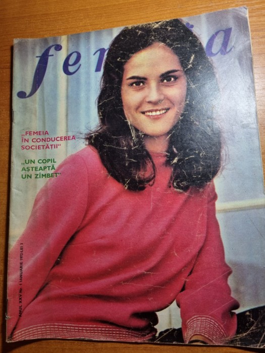 revista femeia ianuarie 1972-constructorii pe somes,matilda onofrei,cosmetica