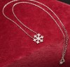 Colier argint 925 Cu Fulg de Nea si Cristale Albe ARG11A, Argintboutique