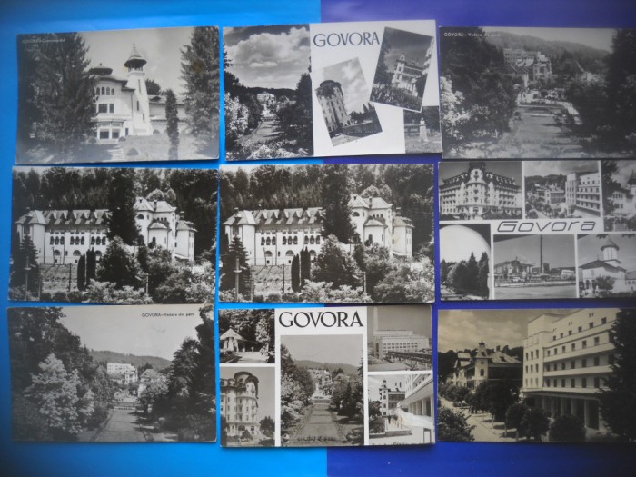 HOPCT LOT NR 283 GOVORA -JUD VALCEA -9 CARTI POSTALE-RPR-CIRCULATE