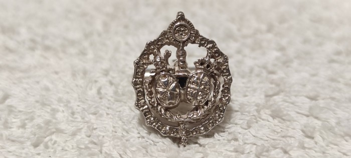 unici BUTONI CAMASA argint cu BLAZON REGAL manopera EXCEPTIONALA superbi VECHI