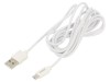 Cablu USB 2.0 A la Micro B 2m Alb 480Mbps