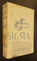 Mic dictionar filozofic foto