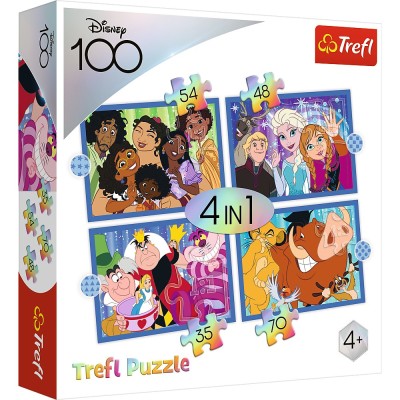 PUZZLE TREFL DISNEY 4IN1 MINUNATA LUME DISNEY SuperHeroes ToysZone foto