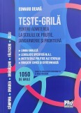 Teste-grila pentru admiterea la scolile de politie, jandarmerie si frontiera. Limba engleza. Legislatie. Educatie civica - Edward Deara, 2025