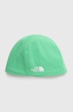 The North Face caciula DotKnit culoarea verde, din tesatura neteda