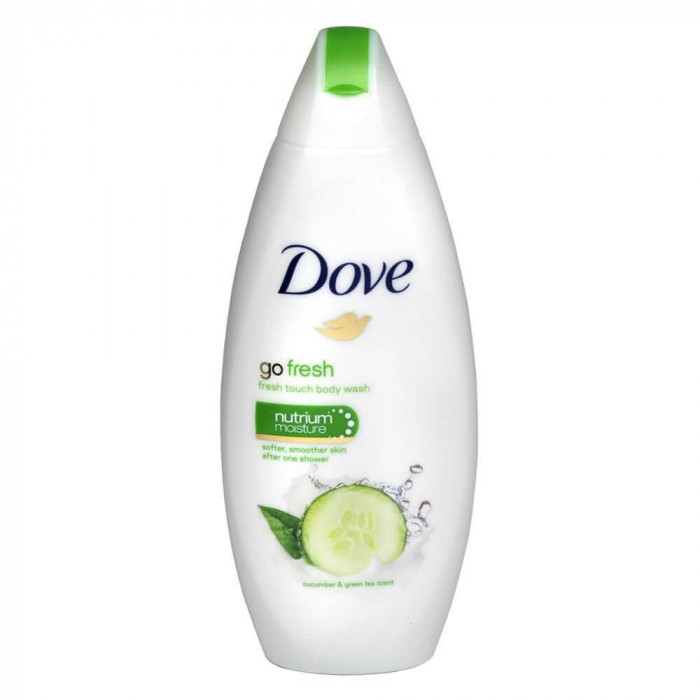 Gel de Dus DOVE Cucumber &amp; Green Tea, 250 ml, Parfum de Castravete si Ceai Verde, Gel de Dus Dove, Gel de Dus Parfum Deosebit, Gel de Dus Revigorant,