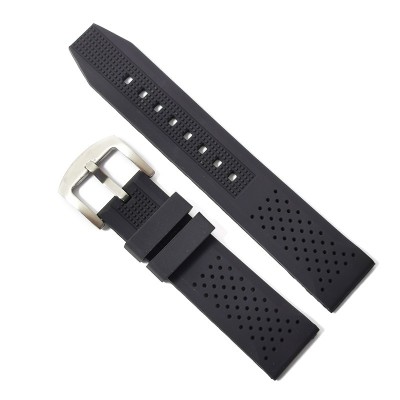 Curea de ceas Neagra din Silicon 20mm, 22mm, 24mm JD005 foto
