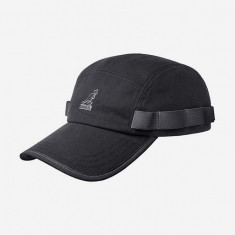 Kangol șapcă de baseball din bumbac Wax Utility 5 Panel culoarea negru, cu imprimeu K5329-BLACK