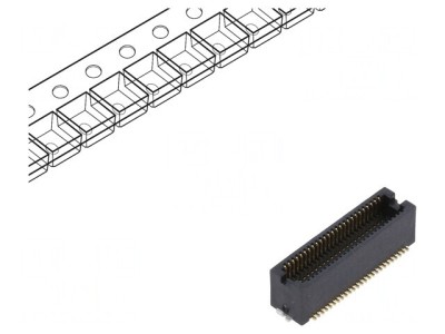 Conector PCB-PCB Tată 50 PIN 0.5mm Aurit SMT foto