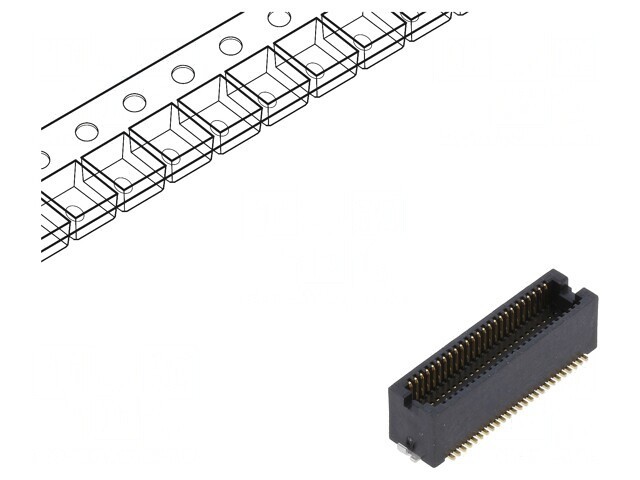 Conector PCB-PCB Tată 50 PIN 0.5mm Aurit SMT