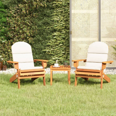 vidaXL Set mobilier de grădină Adirondack, 3 piese, lemn masiv acacia foto