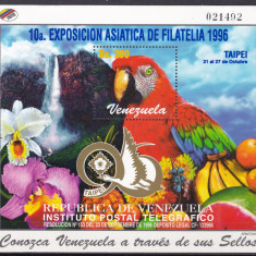 Venezuela 1996 fauna pasari MI bl. 51 MNH