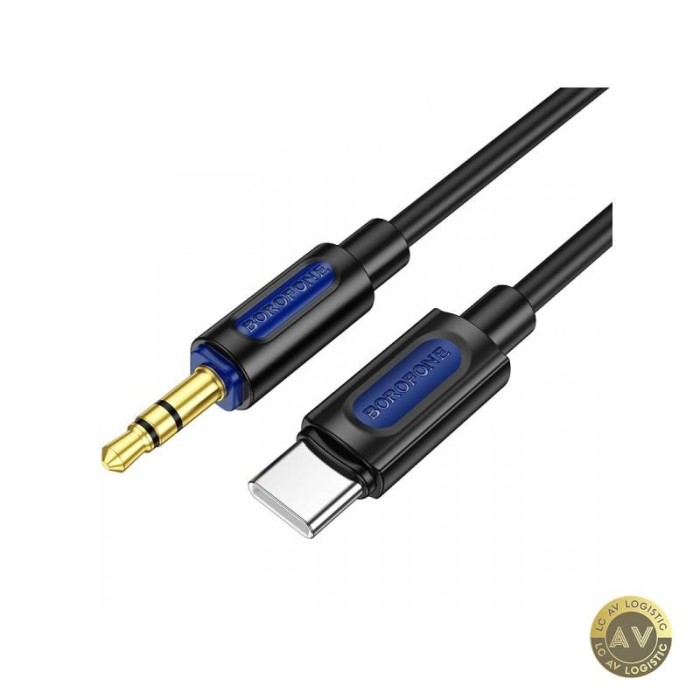 Cablu Audio USB-C - 3.5mm Borofone BL20 1m Negru