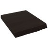 Blat de baie, maro inchis, 40x50x(2-6) cm, lemn masiv tratat