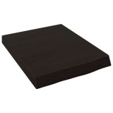 Blat de baie, maro inchis, 40x50x(2-6) cm, lemn masiv tratat