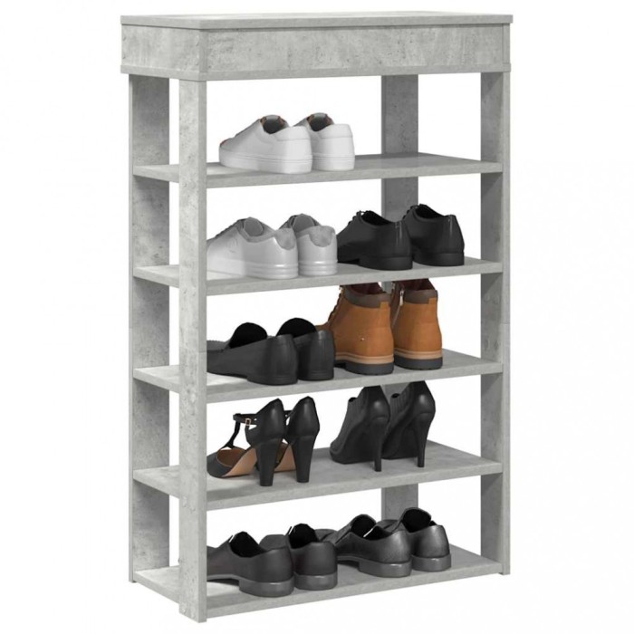 vidaXL Pantofar, gri beton, 60x30x98 cm, lemn prelucrat