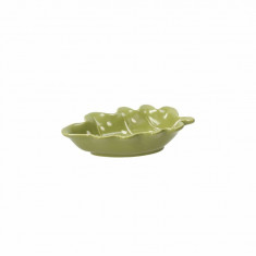 Platou pentru servire, Tognana, Foglie, 15 x 10 x 3.5 cm, portelan, verde