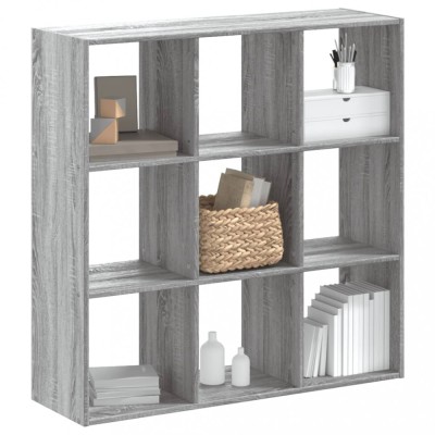 vidaXL Bibliotecă, gri sonoma, 102x32x102 cm, lemn prelucrat 852821 foto
