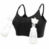 Sutien 2 in1 - Alaptare si sustinere pompa san (negru) XXL