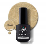 &Nu;&omicron;.081 Shimmering Gold | Laloo Gel Polish 15ml, Laloo Cosmetics