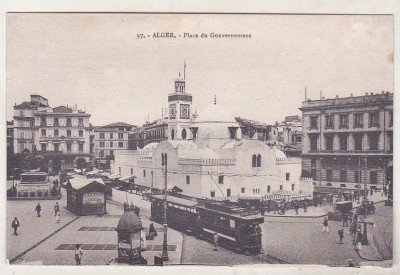 bnk cp Algeria - Alger - Place du Guvernement - necirculata foto