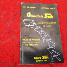 GEOMETRIE IN SPATIU PENTRU gimnaziu si liceu Ion Virtopeanu, ALEXANDRU LEONTE