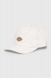 Cumpara ieftin Dickies șapcă de baseball din bumbac HARDWICK DENIM culoarea bej, cu imprimeu, DK0A4YPH