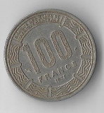 Moneda 100 francs 1975 - Republica Centrafricana