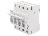 Separator cu fuzibil 16A pentru şină DIN, 3 poli