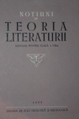 NOTIUNI DE TEORIA LITERATURII