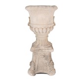 Cumpara ieftin Ghiveci flori ceramica bej 33x33x69 cm