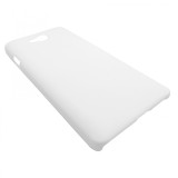 Husa tip capac plastic cauciucat alba pentru LG Optimus L9 II D605