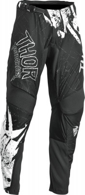 Pantaloni atv/cross copii Thor Sector Gnar, culoare negru/alb, marime 20 Cod Produs: MX_NEW 29032214PE foto