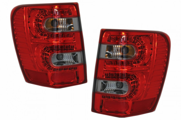 Stopuri LED compatibil cu JEEP Grand Cherokee (1999-05.2005) Rosu Fumuriu TLJEGC2