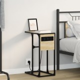 vidaXL Noptieră Stejar sonoma 41.5 x 26 x 60.5 cm Lemn compozit