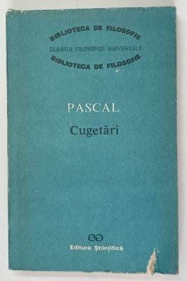 CUGETARI de BLAISE PASCAL , 1992 foto
