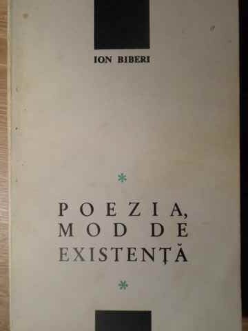 POEZIA, MOD DE EXISTENTA-ION BIBERI-224033
