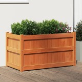 Cumpara ieftin Jardinieră de grădină, maro ceruit, 90x50x50 cm, lemn masiv pin