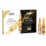 Isdin Day &amp; Night Fiole ser antioxidant ultraglican si melatonina , 2 fiole + 2 fiole