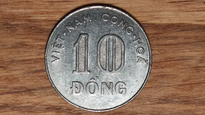 Vietnam - Vietnamul de Sud - moneda de colectie rara - 10 Dong 1968 - stare buna