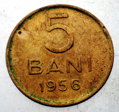 7.302 ROMANIA RPR 5 BANI 1956 foto